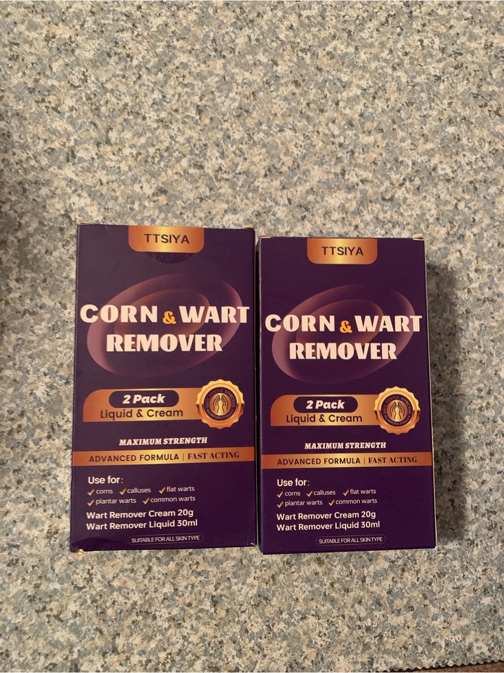 2 Boxes TTsiya Wart Remover Cream & Liquid Freeze Off 20g & 30ml | Fast-Acting S